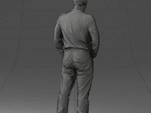 man in gray sweater 0615 3D Model