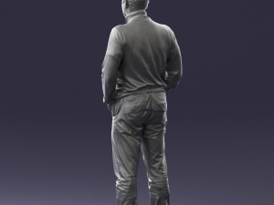 man in gray sweater 0615 3d print ready 3D Print Model