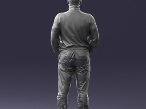 man in gray sweater 0615 3d print ready 3D Print Model