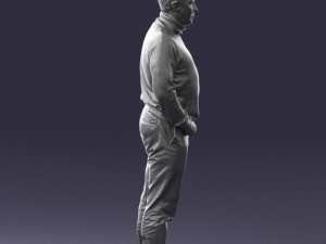 man in gray sweater 0615 3d print ready 3D Print Model