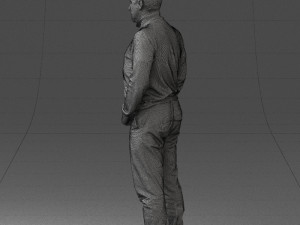 man in gray sweater 0615 3d print ready 3D Print Model
