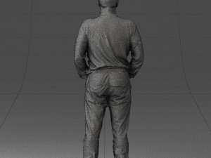 man in gray sweater 0615 3d print ready 3D Print Model