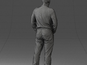 man in gray sweater 0615 3d print ready 3D Print Model