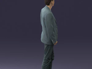 guy gray blazer and jeans 0616 3D Model