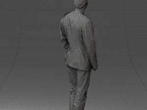guy gray blazer and jeans 0616 3D Model