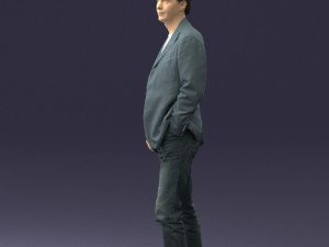 guy gray blazer and jeans 0616 3d print ready 3D Print Model