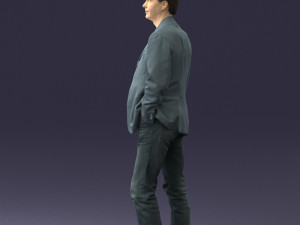 guy gray blazer and jeans 0616 3d print ready 3D Print Model