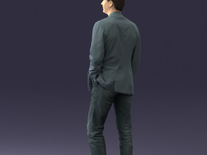 guy gray blazer and jeans 0616 3d print ready 3D Print Model