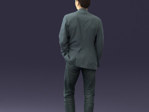 guy gray blazer and jeans 0616 3d print ready 3D Print Model