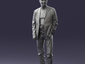 guy gray blazer and jeans 0616 3d print ready 3D Print Model