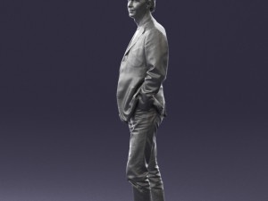 guy gray blazer and jeans 0616 3d print ready 3D Print Model