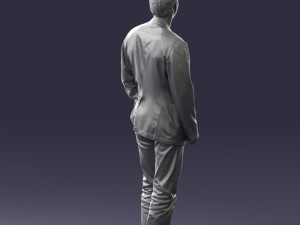 guy gray blazer and jeans 0616 3d print ready 3D Print Model