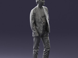 guy gray blazer and jeans 0616 3d print ready 3D Print Model