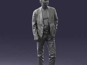guy gray blazer and jeans 0616 3d print ready 3D Print Model