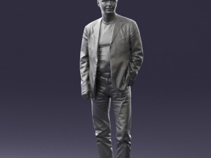 guy gray blazer and jeans 0616 3d print ready 3D Print Model
