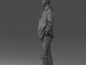 guy gray blazer and jeans 0616 3d print ready 3D Print Model