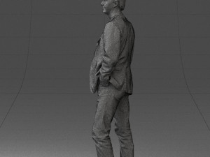 guy gray blazer and jeans 0616 3d print ready 3D Print Model