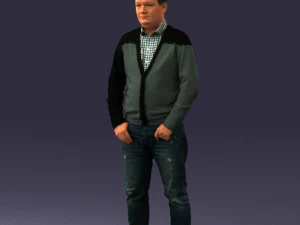 man sneakers and sweater 0617 3D Model
