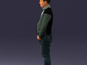 man sneakers and sweater 0617 3D Model