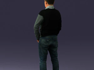 man sneakers and sweater 0617 3D Model
