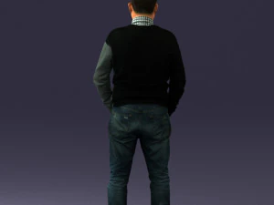 man sneakers and sweater 0617 3D Model