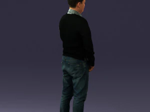man sneakers and sweater 0617 3D Model