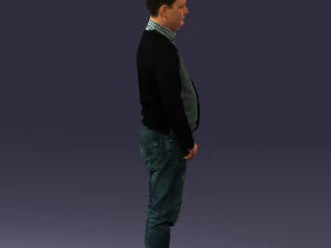 man sneakers and sweater 0617 3D Model