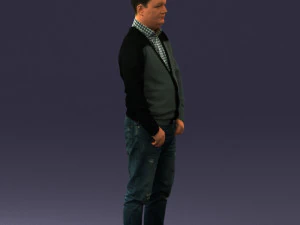 man sneakers and sweater 0617 3D Model