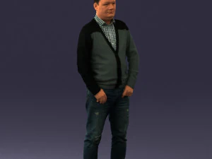 man sneakers and sweater 0617 3D Model