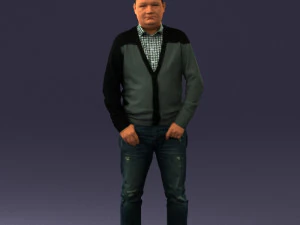 man sneakers and sweater 0617 3D Model