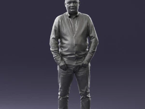 man sneakers and sweater 0617 3D Model