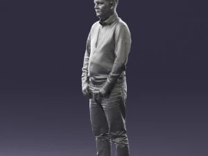 man sneakers and sweater 0617 3D Model
