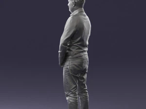 man sneakers and sweater 0617 3D Model