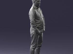 man sneakers and sweater 0617 3D Model