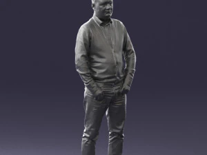 man sneakers and sweater 0617 3D Model