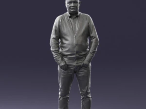 man sneakers and sweater 0617 3D Model