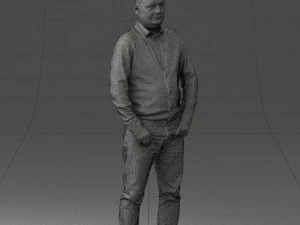 man sneakers and sweater 0617 3D Model