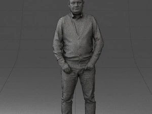 man sneakers and sweater 0617 3D Model