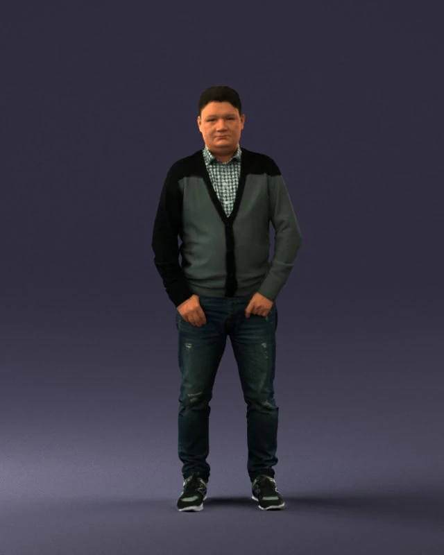 मैन स्नीकर्स और स्वेटर 0617 3डी प्रिंट तैयार 3D प्रिंट मॉडल .c4d .max .obj .3ds .fbx .stl .blend 