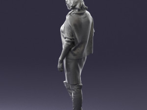 woman in long boots 0618 3D Модель