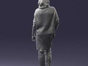 woman in long boots 0618 3D Модель