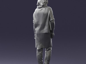 woman in long boots 0618 3D Модель