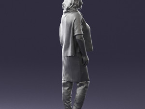 woman in long boots 0618 3D Модель