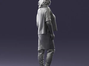 woman in long boots 0618 3D Model