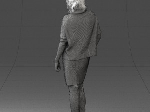 woman in long boots 0618 3D Модель