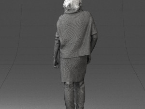 woman in long boots 0618 3D Модель