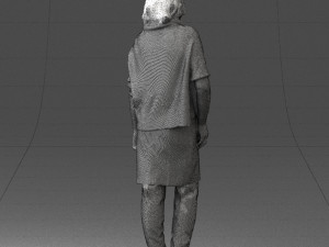 woman in long boots 0618 3D Модель