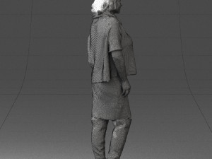woman in long boots 0618 3D Модель