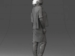woman in long boots 0618 3D Model