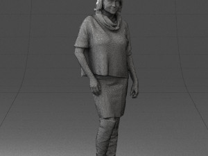 woman in long boots 0618 3D Модель